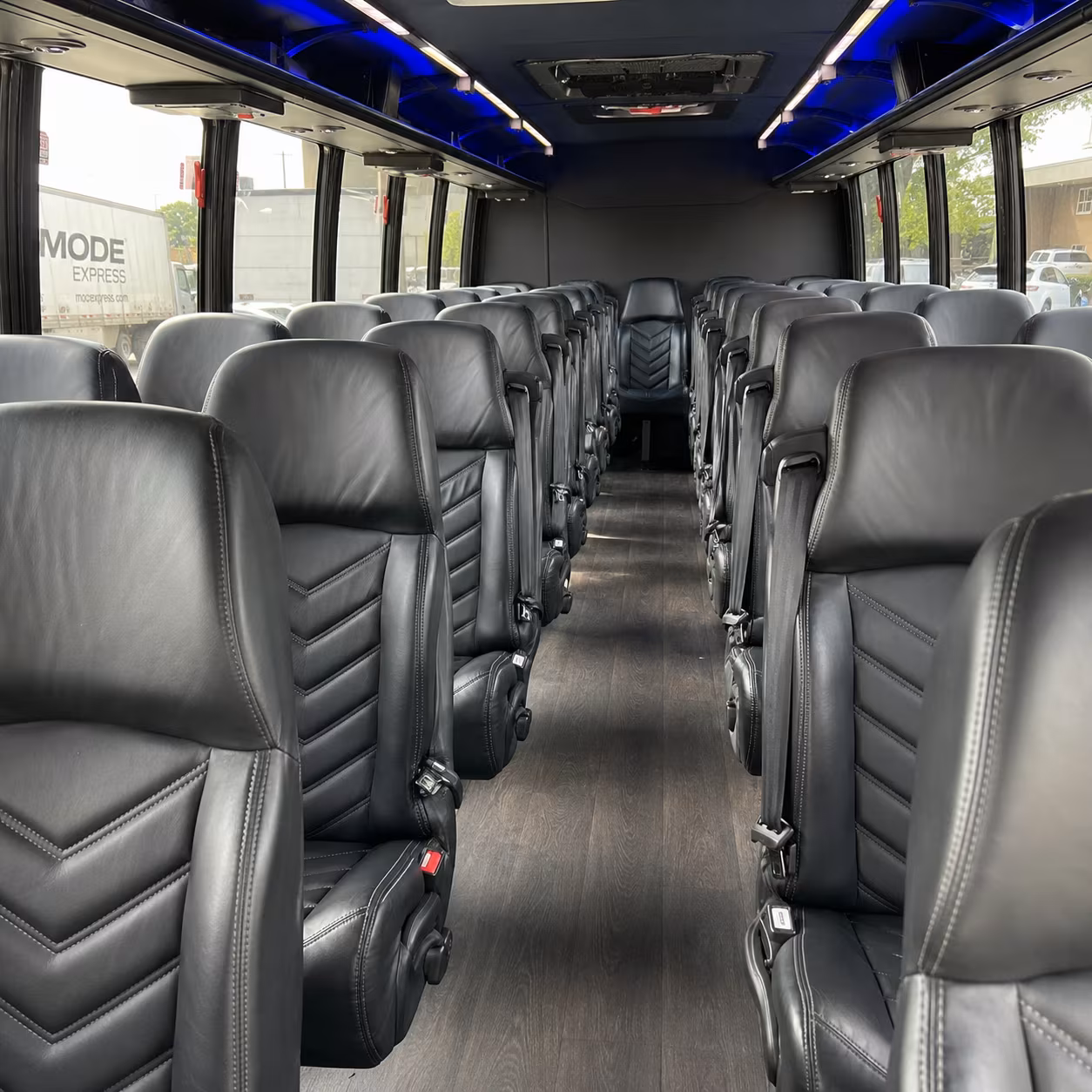 30 passenger minibus interior