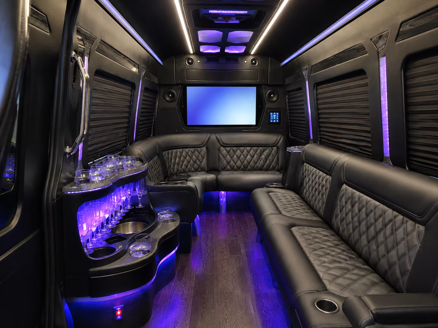 corporate event buses for toyota music factory and las colinas venues